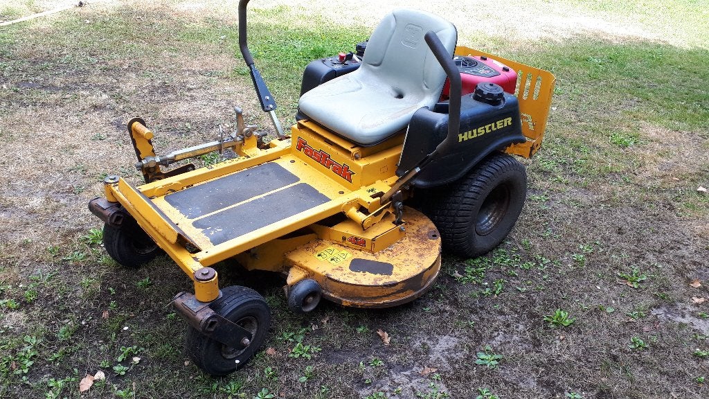 tondeuse autoportée Hustler 17,5 CV 1100 euros, Jardin & Terrasse, Enlèvement, Utilisé, Démarrage électrique, 90 à 120 cm