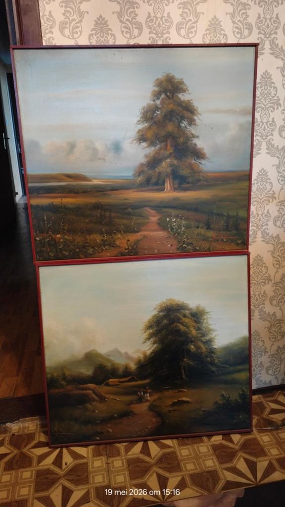 2 schilderijen, Antiek en Kunst, Ophalen
