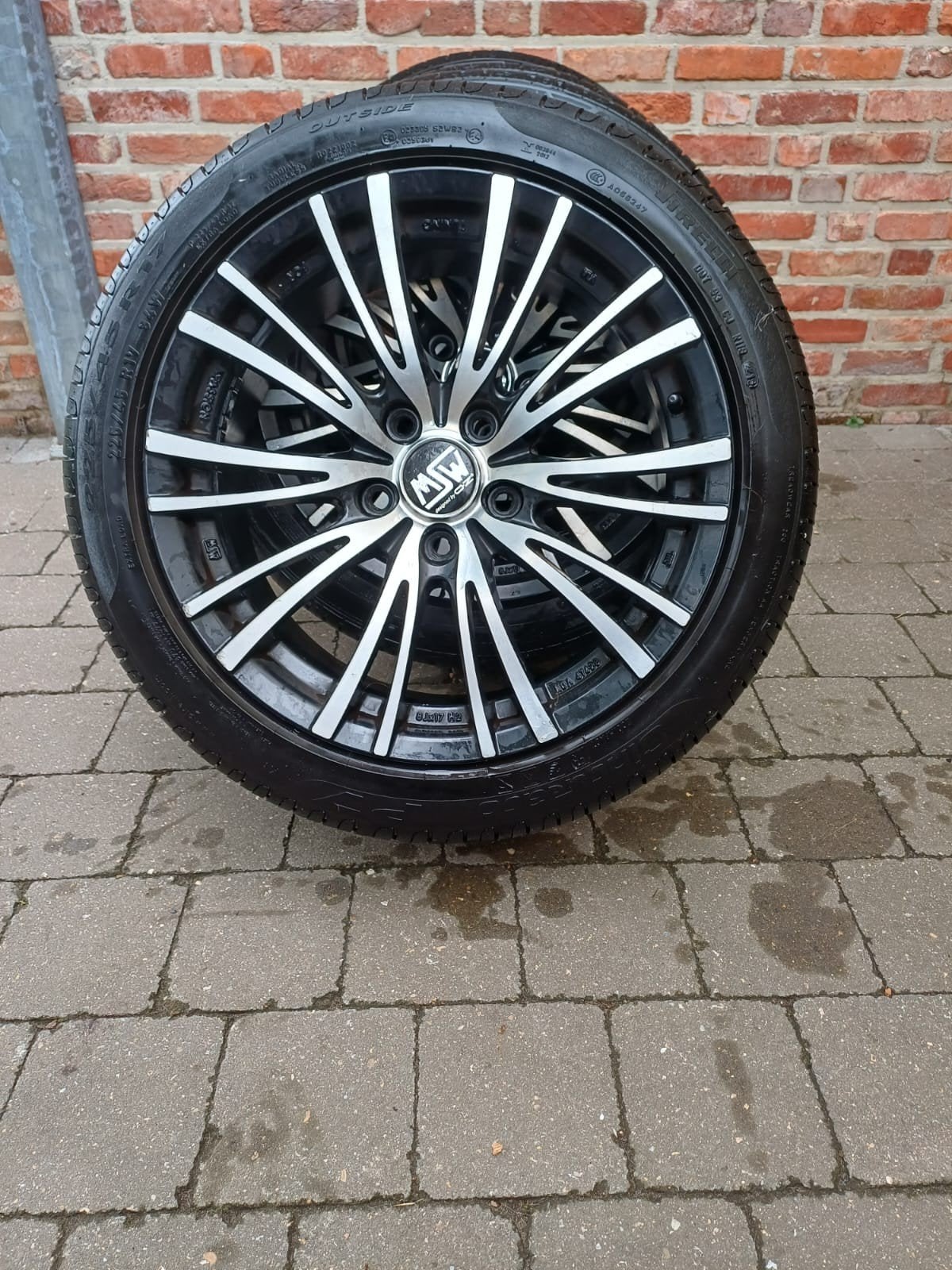 Alu velgen msw 225/45r17, Auto-onderdelen, Ophalen, Velg(en)