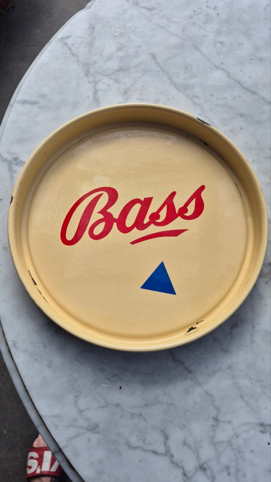 BASS Pale Ale Stout emaille dienblad, Collections, Enlèvement ou Envoi, Utilisé, Ustensile