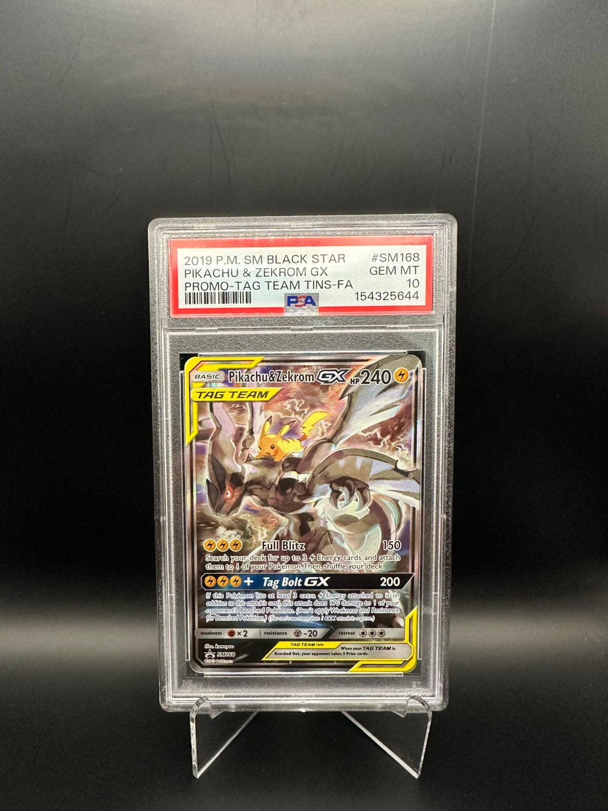 Pikachu Zekrom 168 PSA 10, Enlèvement, Comme neuf
