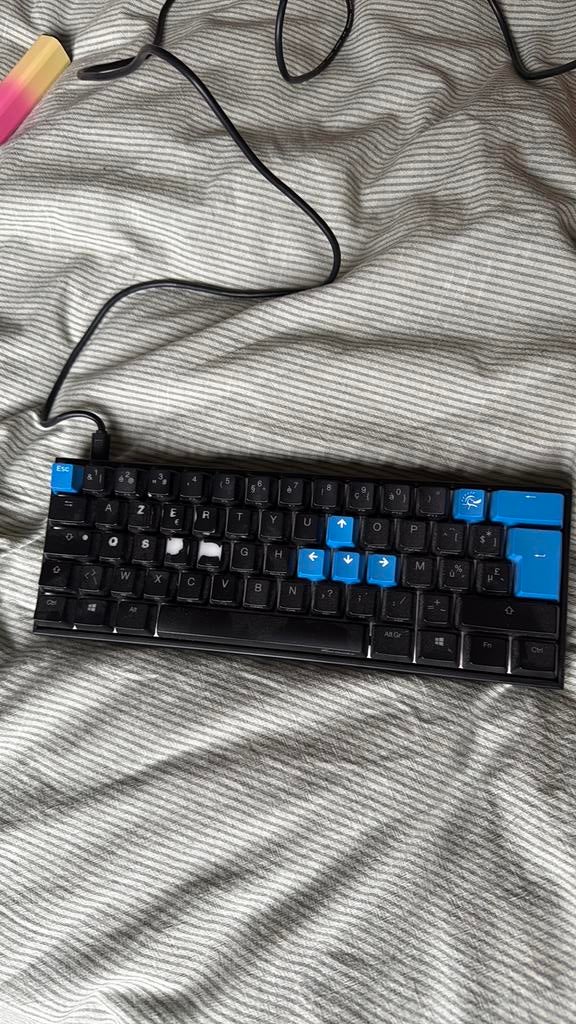 Ducky one two mecha mini, Gebruikt, Gaming toetsenbord, Azerty, Ophalen of Verzenden