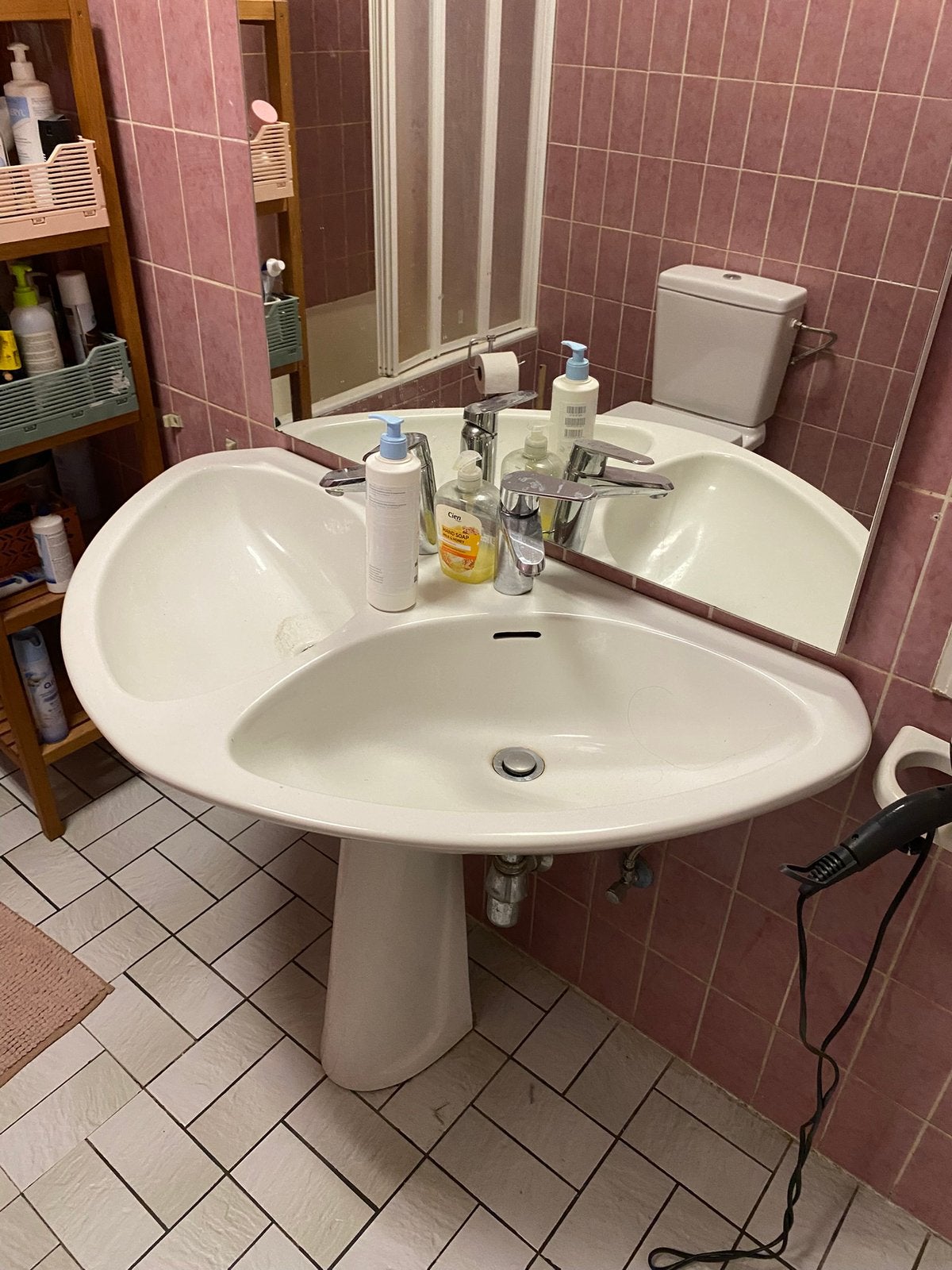 Vintage wastafel, Huis en Inrichting, Badkamer | Badkamermeubels, Ophalen, Gebruikt, Overige typen