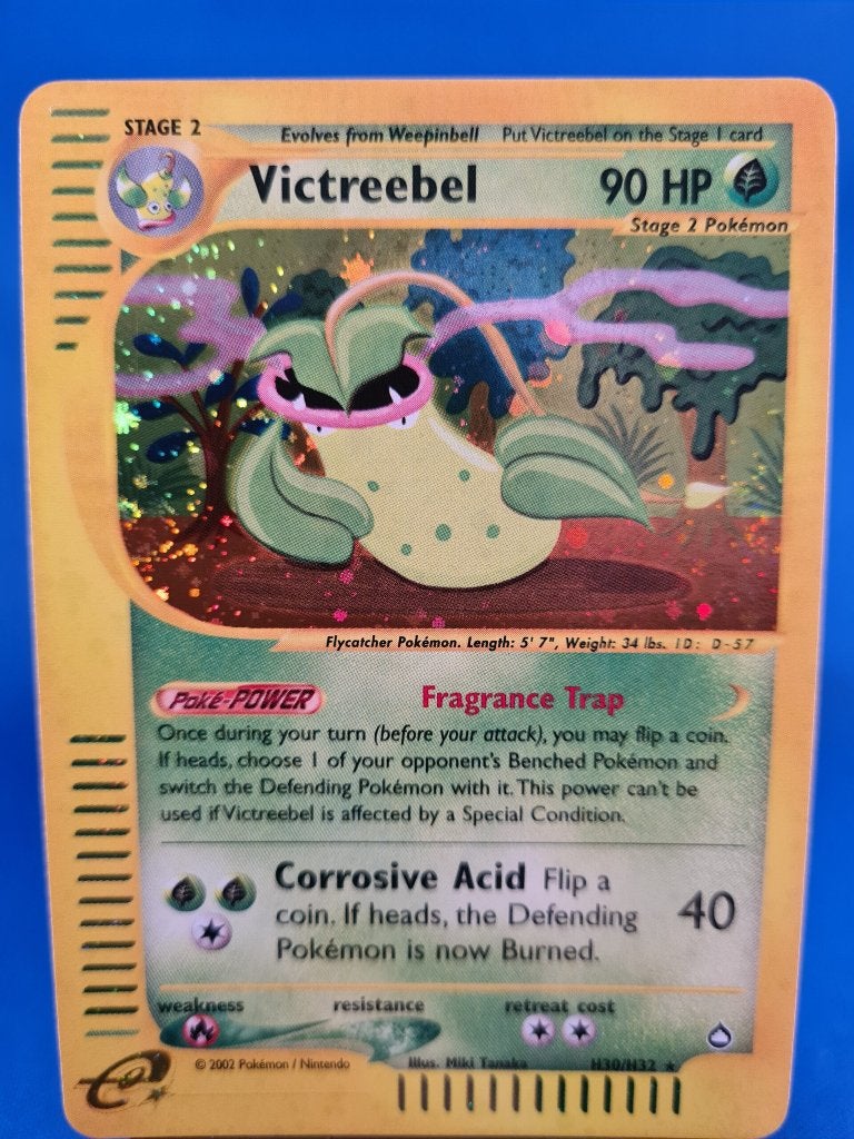 Victreebel H30/H32 - Aquapolis, Hobby en Vrije tijd, Verzamelkaartspellen | Pokémon, Gebruikt, Verzenden
