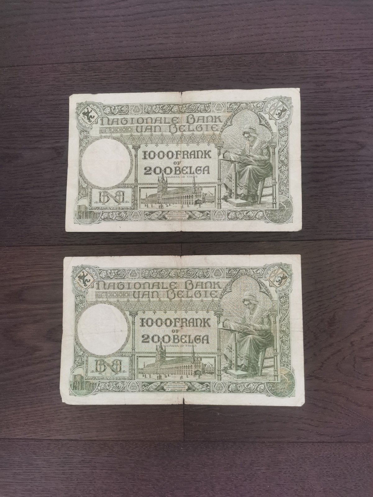 oude 1000 Belgische frank, Postzegels en Munten, Ophalen of Verzenden