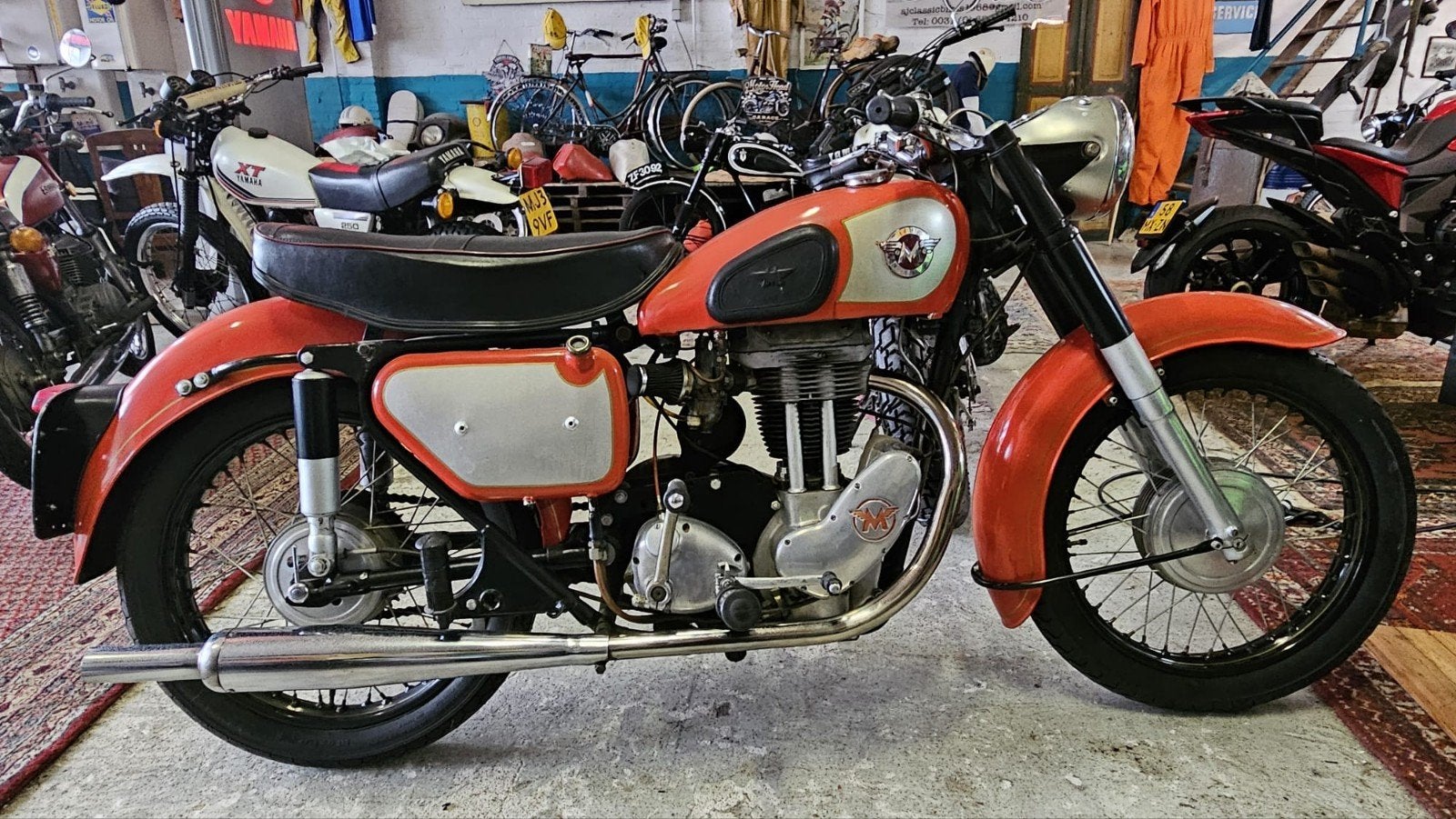 Matchless 350cc Kopklepper 1959 Belgische papieren, Motos, 350 cm³