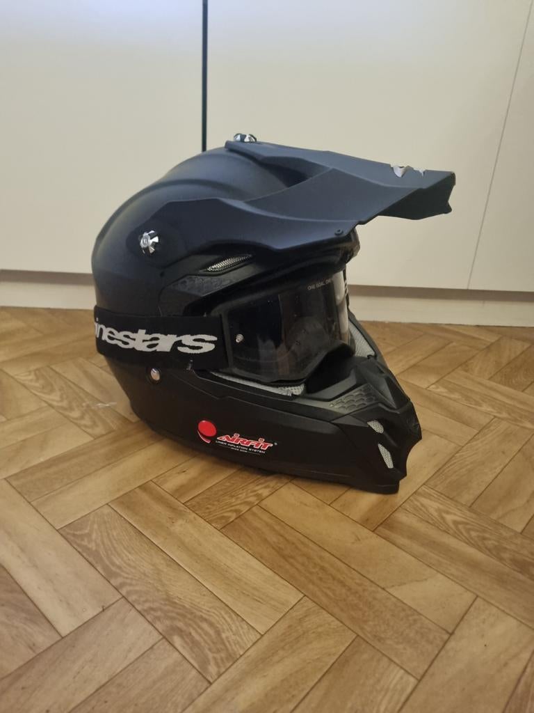 Offroad / Crosshelm – AlpinesZwarte oftars met Airfit systee, Motoren, Offroadhelm, Dames, XL, Tweedehands
