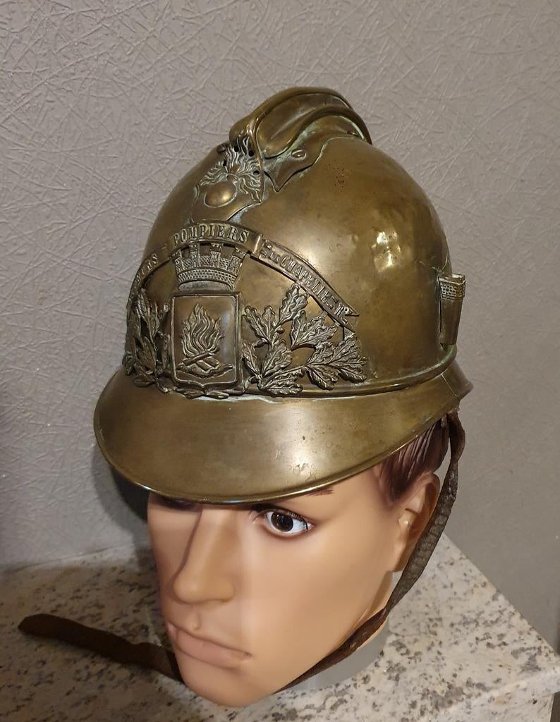 Heel oude brandweerhelm uit koper, Verzamelen, Ophalen