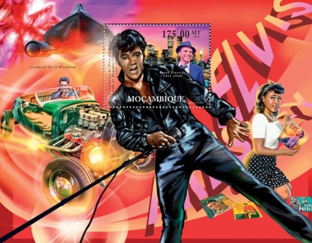 Mozambiek Elvis Presley muziek zanger MNH, Postzegels en Munten, Verzenden, Postfris, Muziek