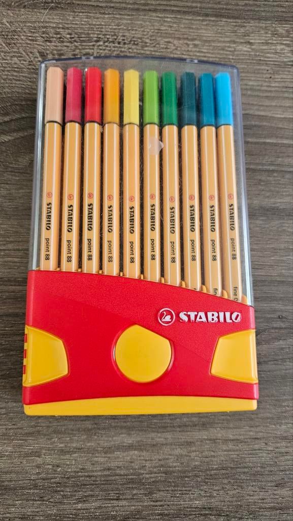 Stabilo en Staedtler fineliner, Ophalen
