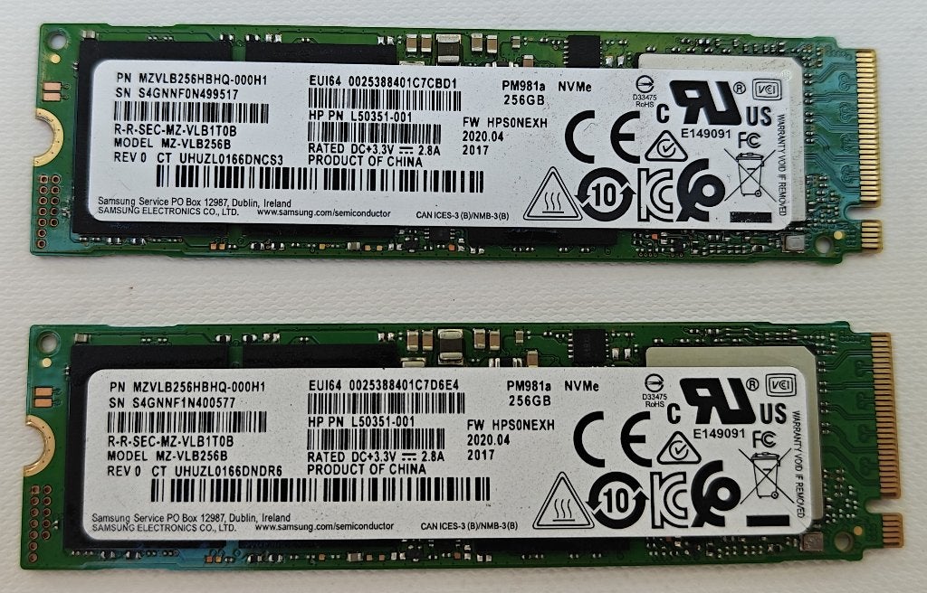 Samsung SSD 256GB, Ophalen of Verzenden, Zo goed als nieuw, SSD, Samsung Intel Kingston Micron SK Hynix