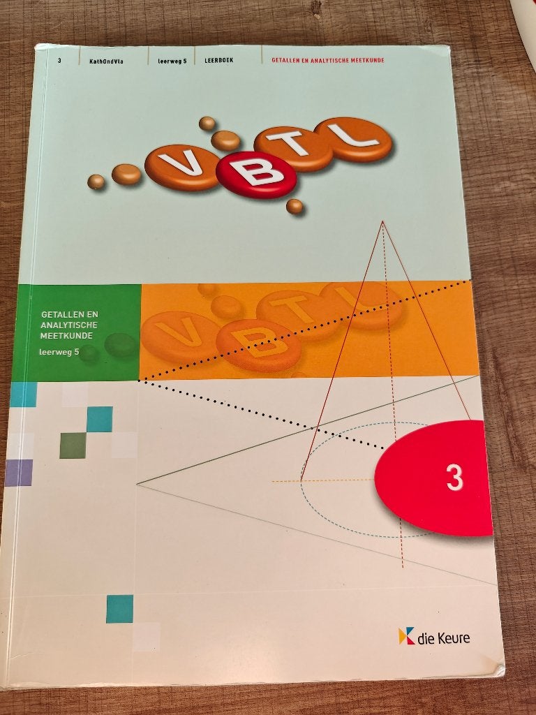 VBTL 3 getallen en analytische meetkunde, Boeken, ASO, Wiskunde A, Ophalen of Verzenden, Nieuw