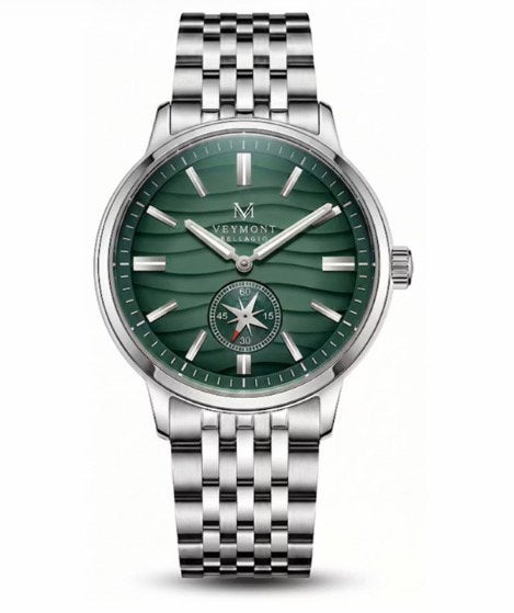 Veymont Milano Bellagio BE005 herenhorloge, Handtassen en Accessoires, Horloges | Heren, Staal, Staal, Polshorloge, Nieuw