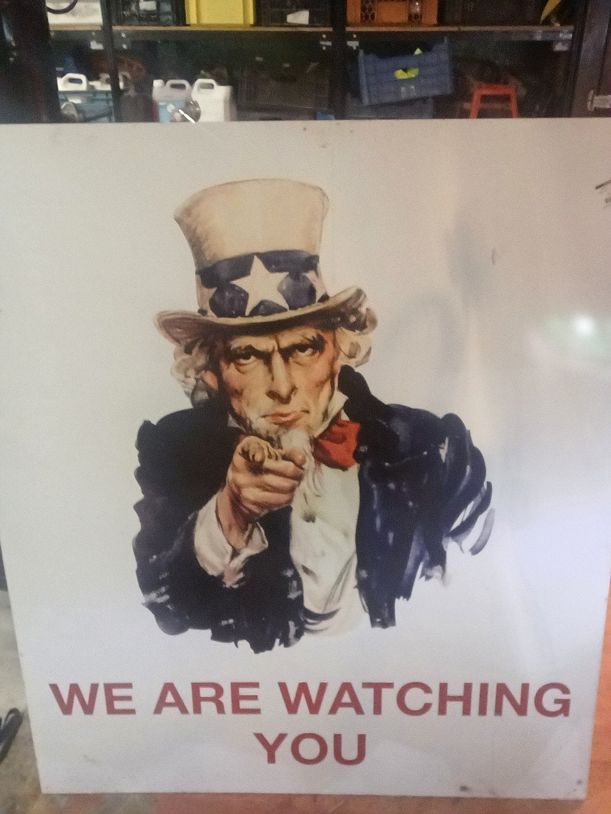 Uncle sam plakaat  1m30 op 1m30, Enlèvement
