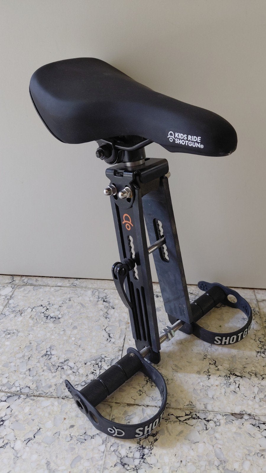 Kids Ride Shotgun MTB Kinderzitje + Stuurset, Fietsen en Brommers, Ophalen, Zo goed als nieuw