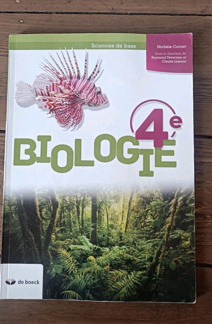 biologie, sciences de base, 4e secondaire * de Boeck, Livres, Enlèvement ou Envoi, Biologie, Comme neuf, Secondaire