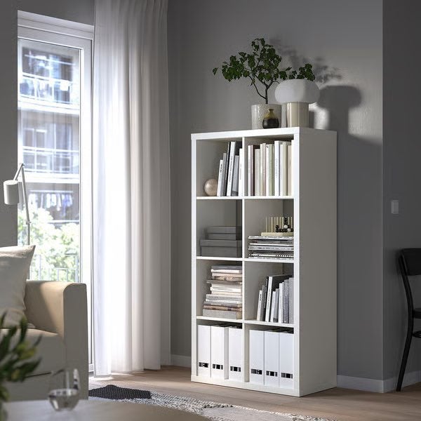 IKEA KALLAX 4x2 - retrait rapide, 25 à 50 cm, Avec tablette(s), Enlèvement, Utilisé