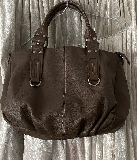 Sac cuir, Enlèvement, Comme neuf, Brun, Sac à main