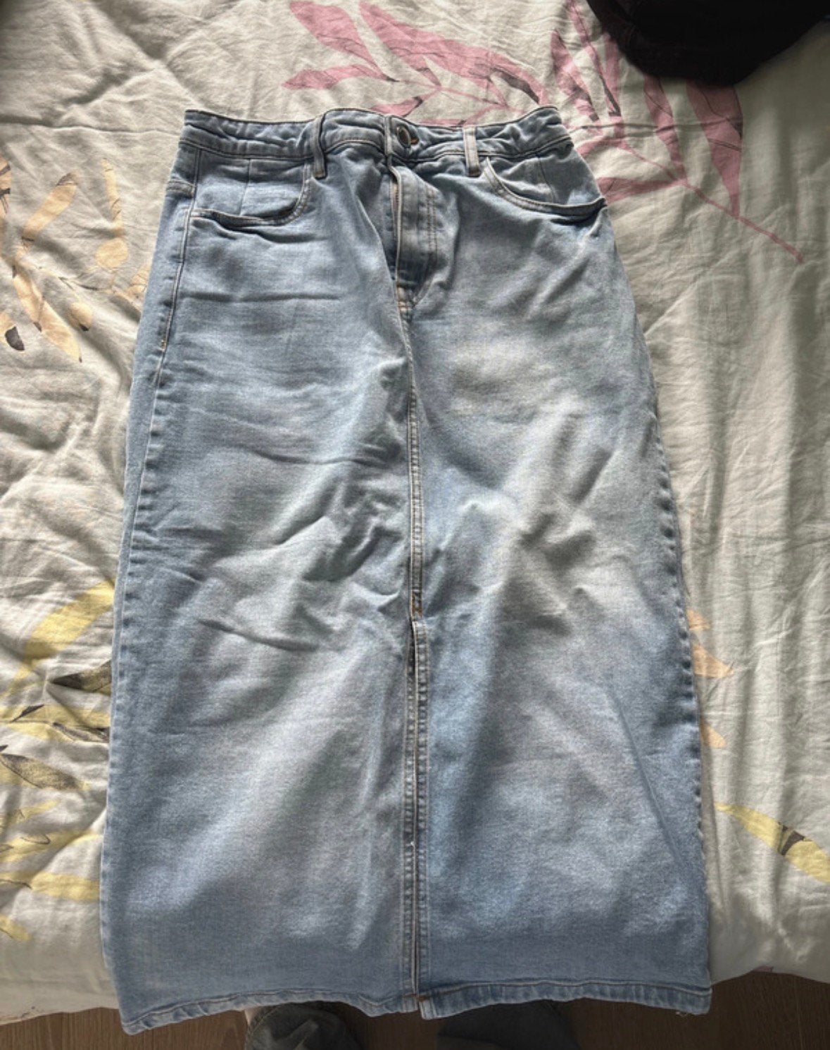 Lange jeansrok, Kleding | Dames, Rokken, Blauw, Ophalen of Verzenden, Zo goed als nieuw, Maat 36 (S)