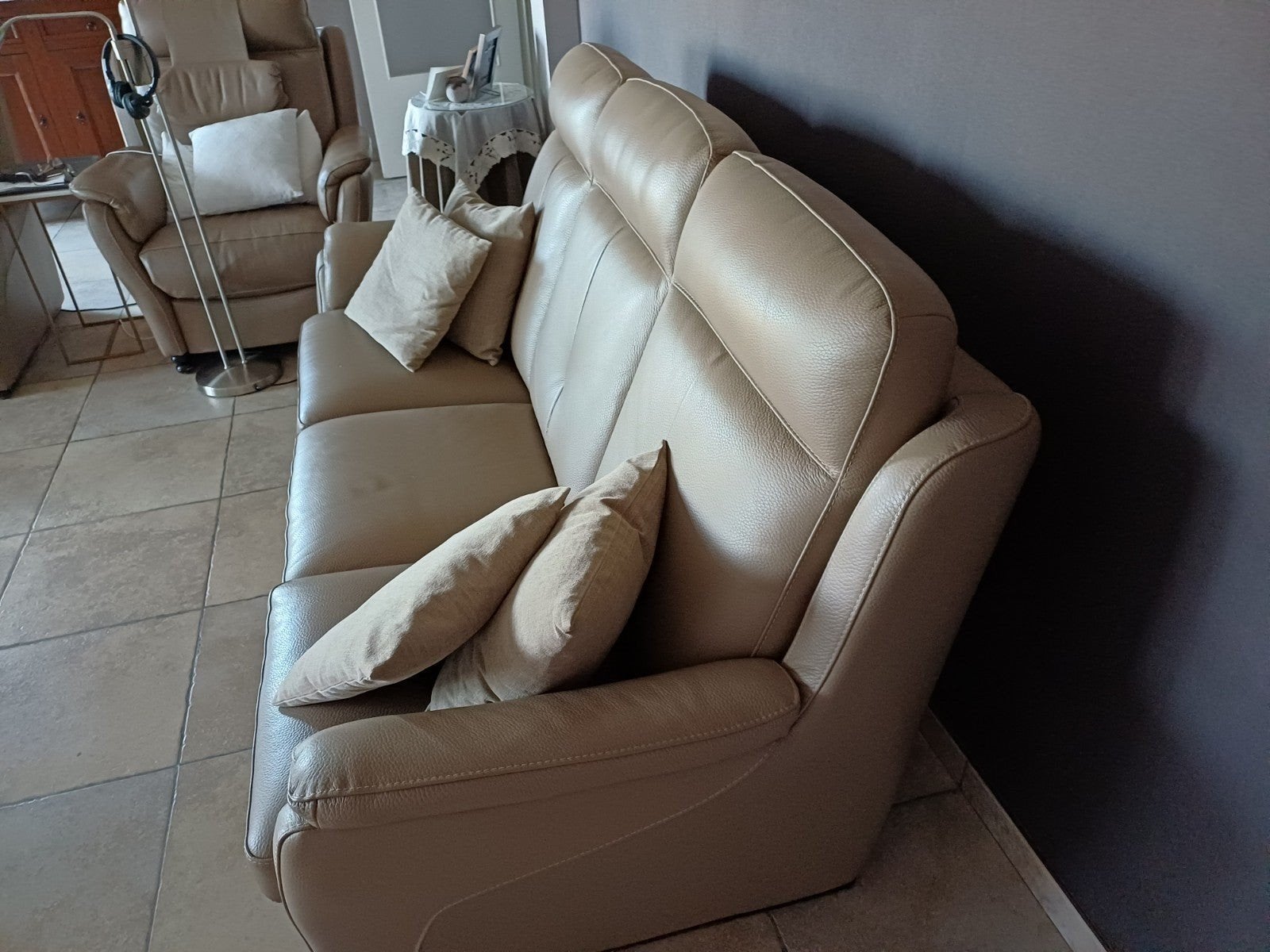 sofa, Enlèvement, Comme neuf, Cuir