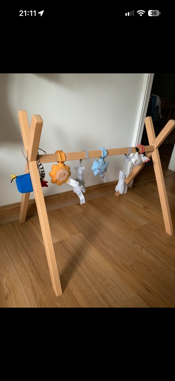 Salle de sport pour bébés en bois, Enlèvement, Comme neuf, Baby Gym