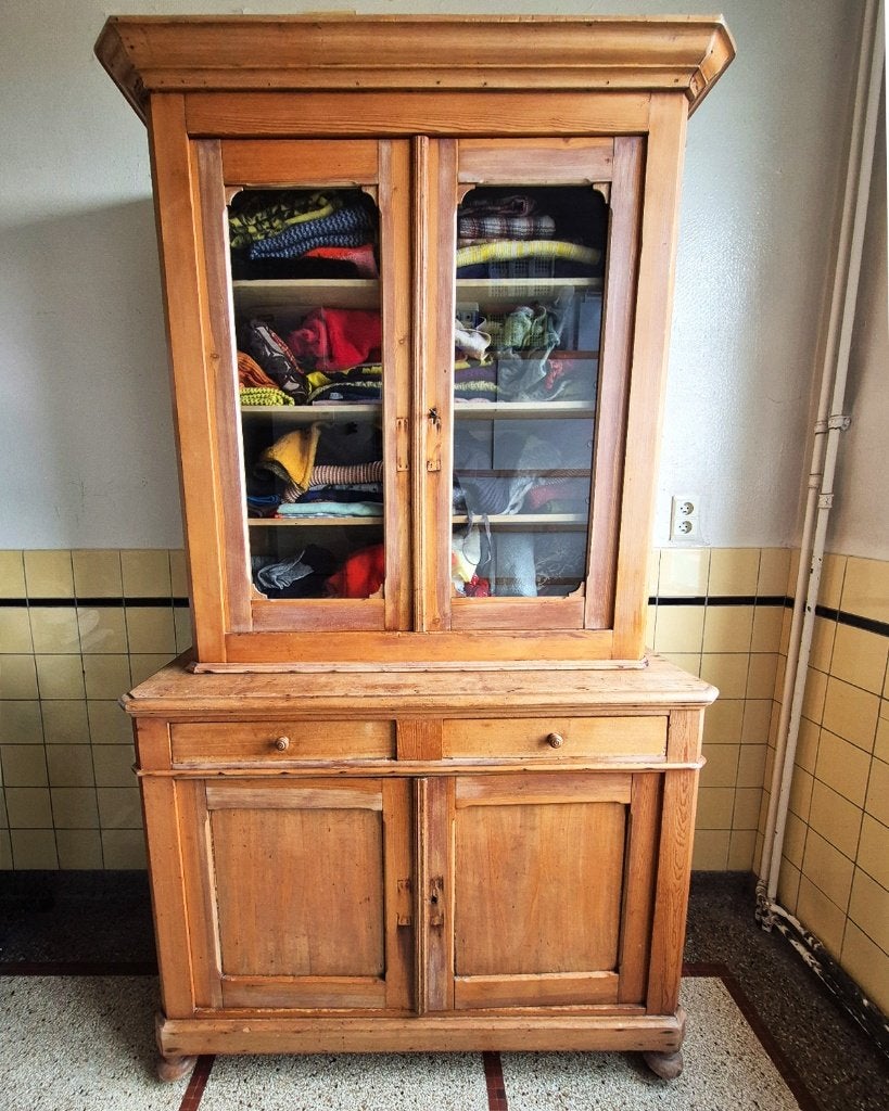 Grenen buffetkast, Antiek en Kunst, Ophalen