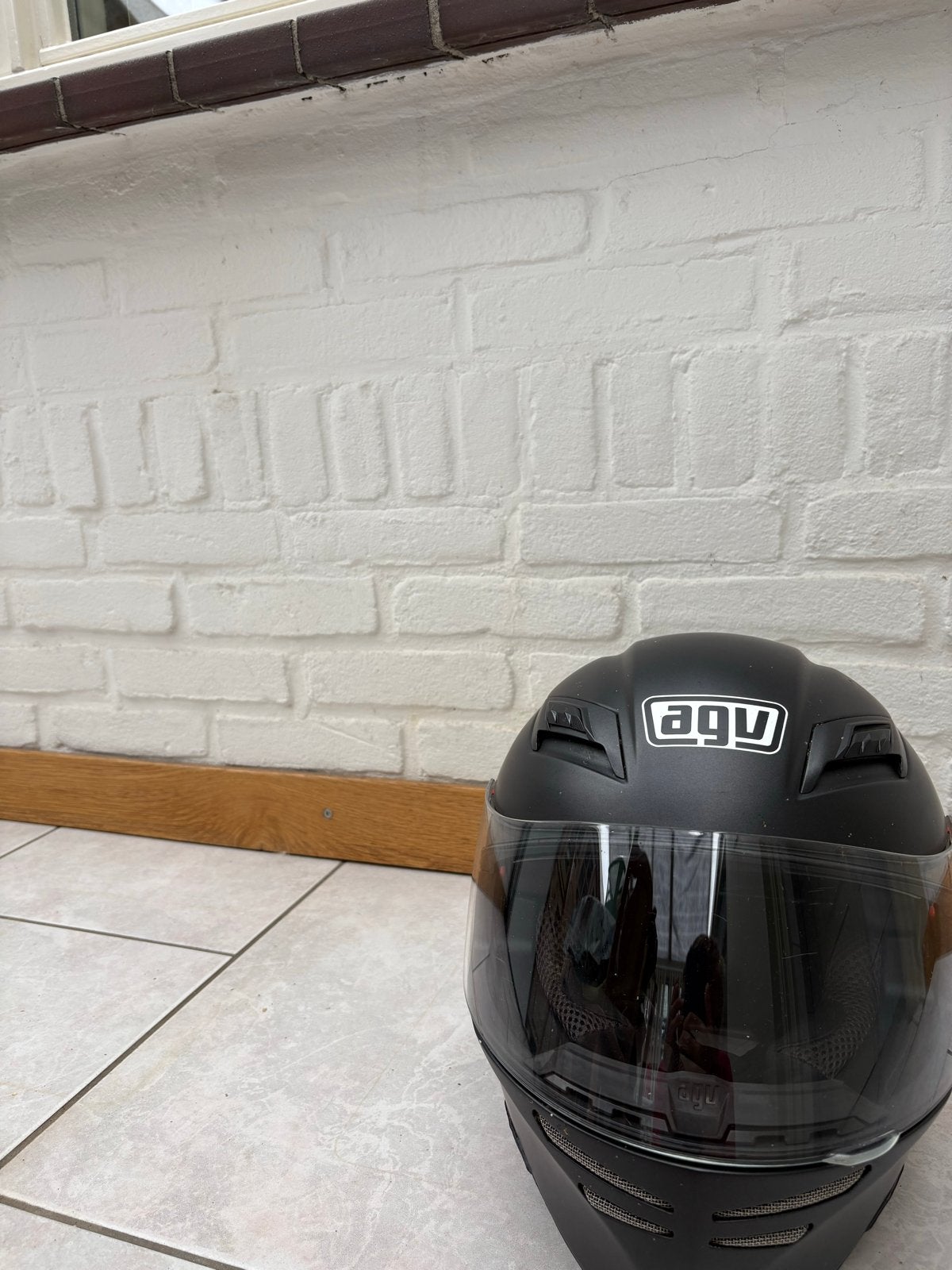 Motorhelm AGV SKYLINE maat XS 53-54, Motoren, XS, Ophalen of Verzenden, Tweedehands, Integraalhelm