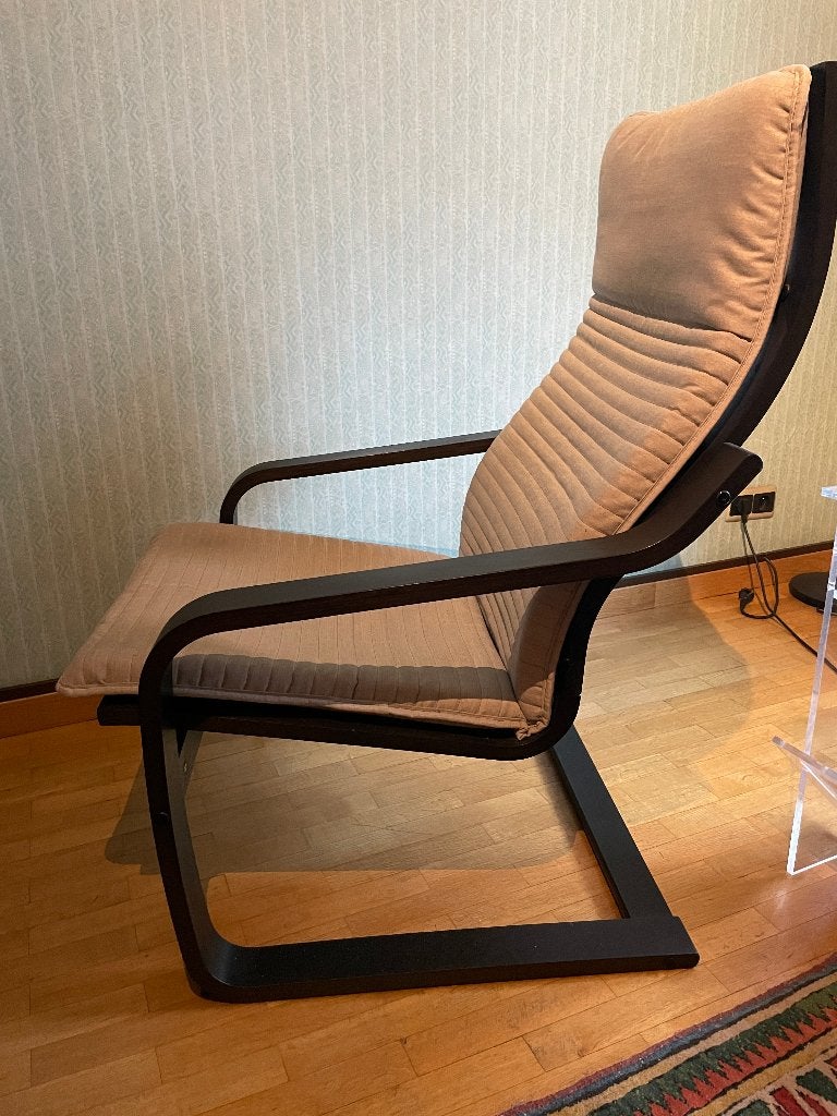 Design IKEA POÄNG-fauteuil, Huis en Inrichting, Ophalen, Gebruikt, 75 tot 100 cm, 50 tot 75 cm