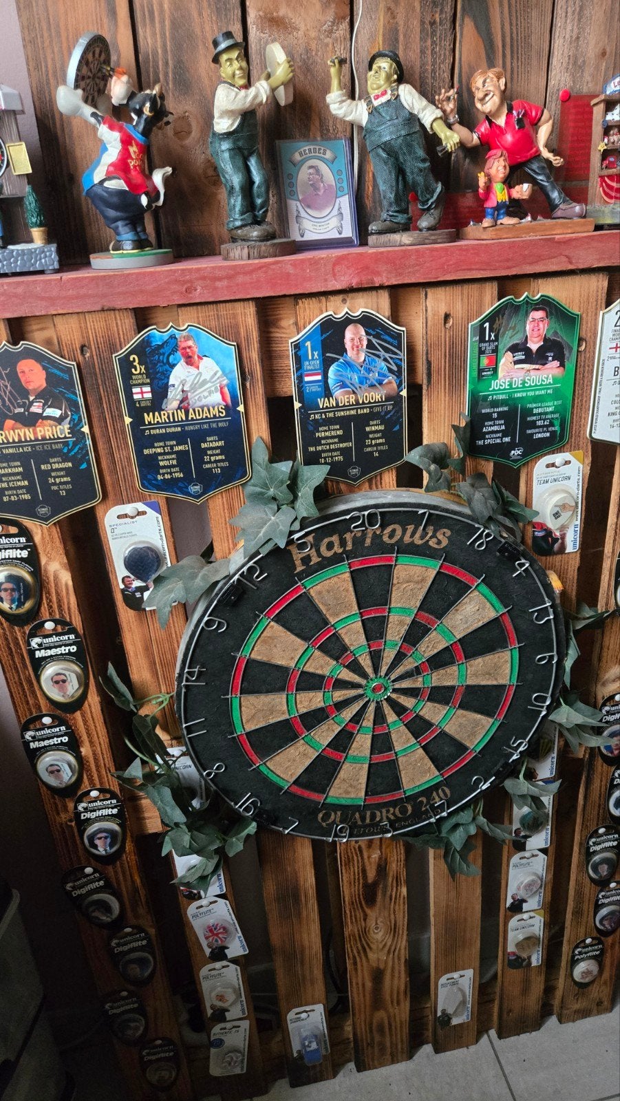 paneel darts, Ophalen, Flights