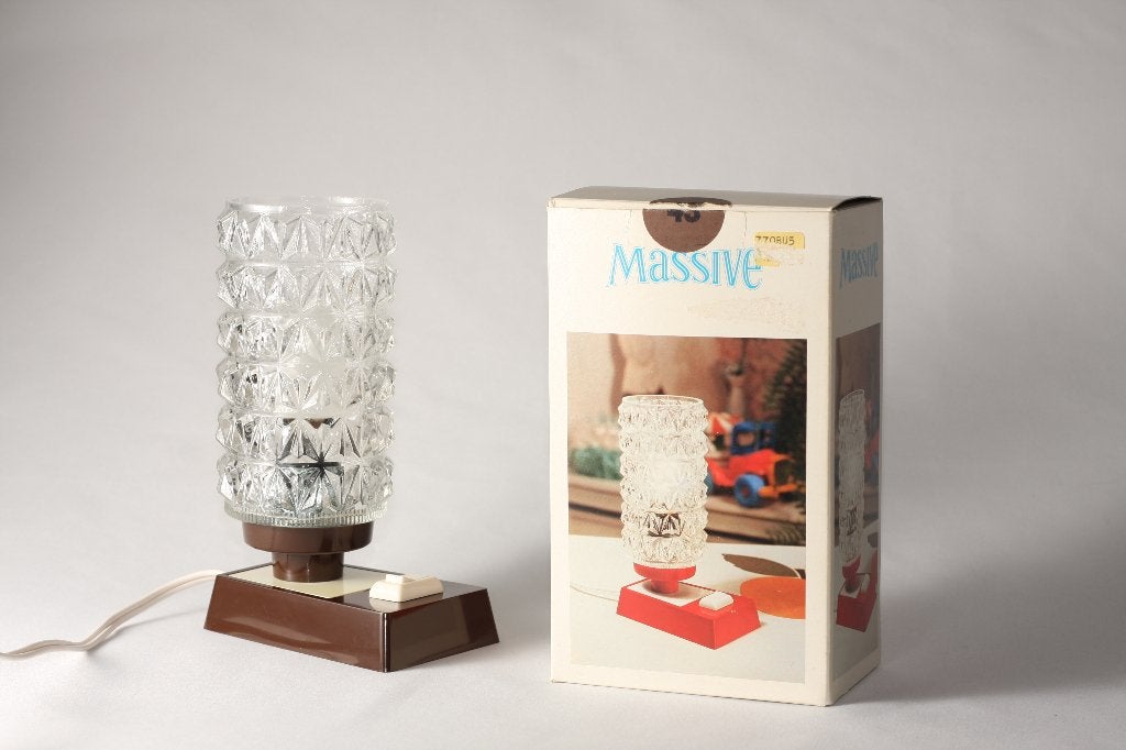 Massive nachtlampje, Huis en Inrichting, Overige merken, Ophalen of Verzenden, Zo goed als nieuw, Glas