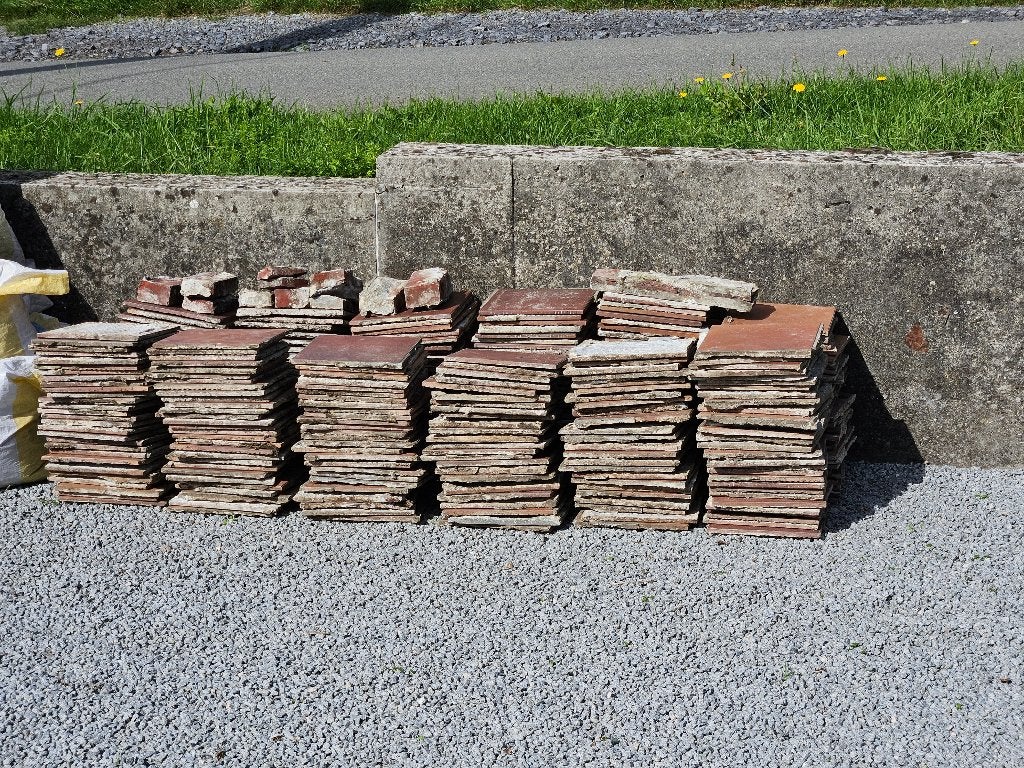 gratis tegels terras, Doe-het-zelf en Bouw, Ophalen, Gebruikt