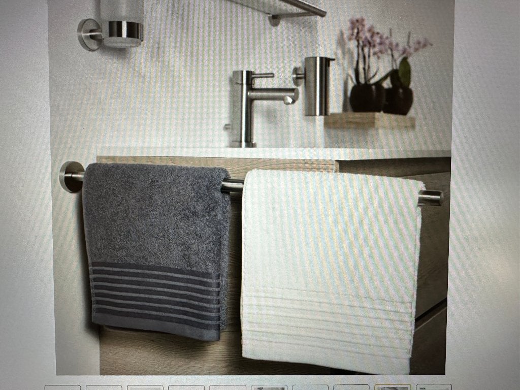 Tiger Boston Rvs handdoekrek zeepdispenser douche hoekkorf, Ophalen of Verzenden, Nieuw, Overige kleuren, Handdoekenrek