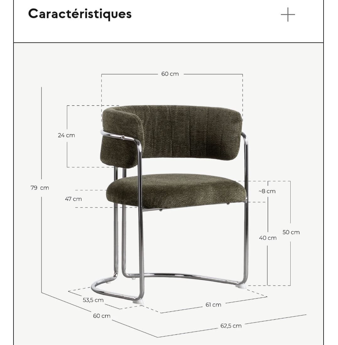 Chaise design de salle a manger, Maison & Meubles, Enlèvement, Neuf