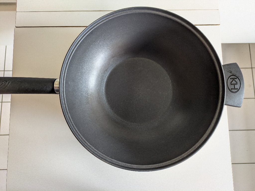 Wok traditionnel chinois en acier au carbone, Enlèvement, Neuf, Inox, Wok