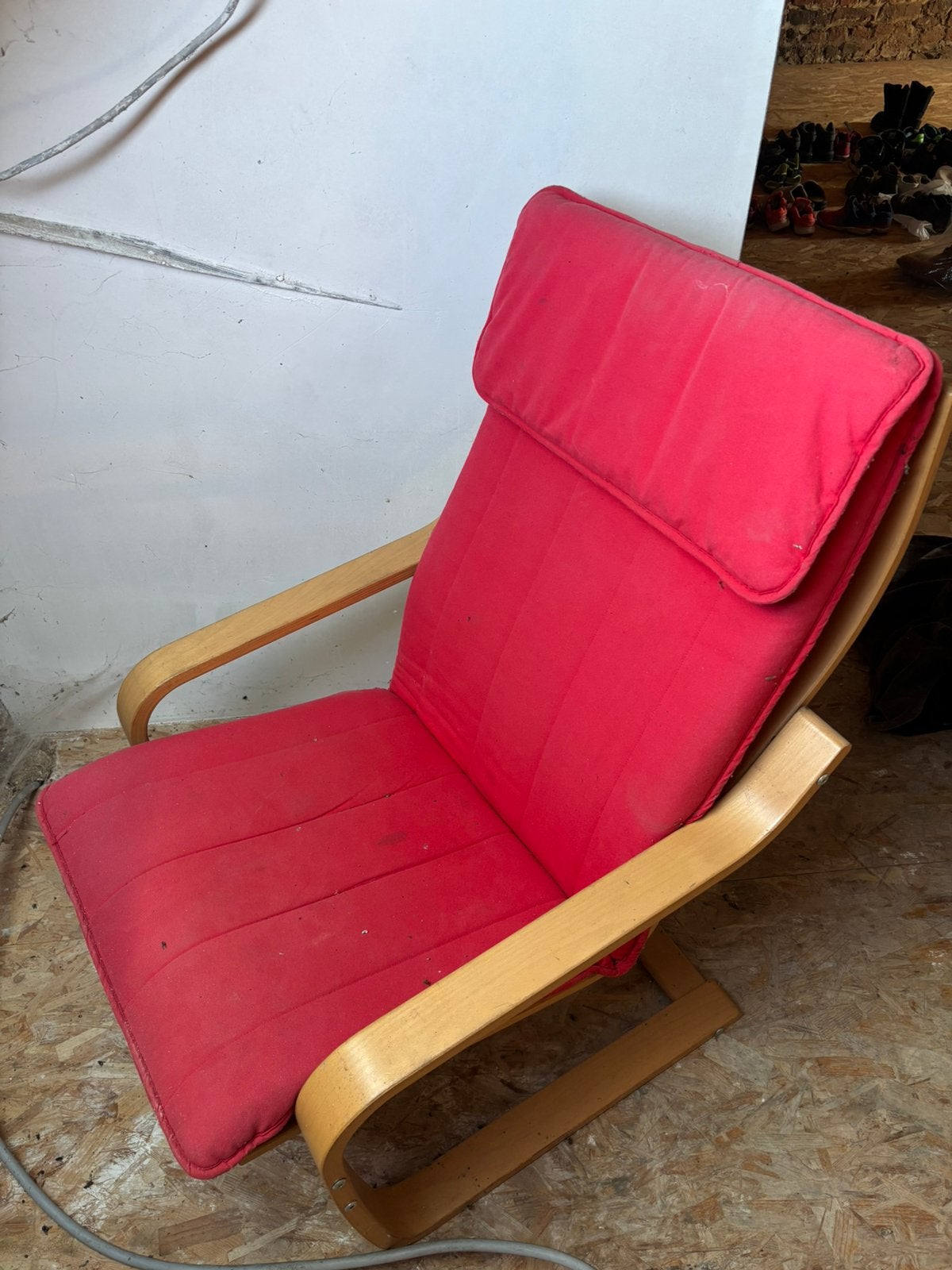 Fauteuil Ikea à donner, Ophalen, Poang, Gebruikt, Minder dan 75 cm