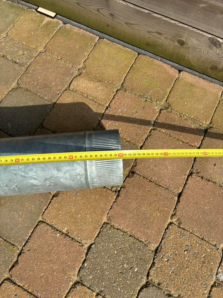 Gegalvaniseerde kachelbuis, Huis en Inrichting, Ophalen, Zo goed als nieuw