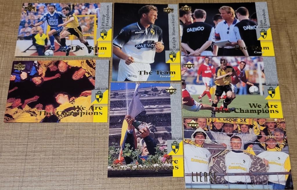 SK Lierse: 7 oude verzamelkaarten, Ophalen of Verzenden, Zo goed als nieuw, Poster, Plaatje of Sticker