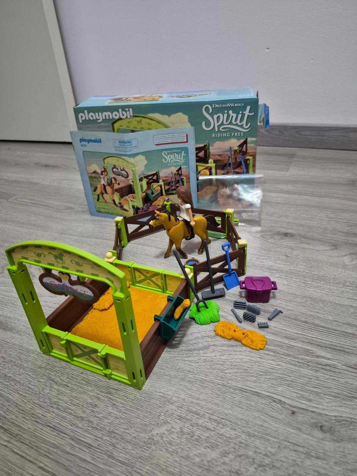 Playmobil Spirit Riding Free:Lucky & Spirit met box(9478), Kinderen en Baby's, Ophalen, Complete set, Zo goed als nieuw, Figuren