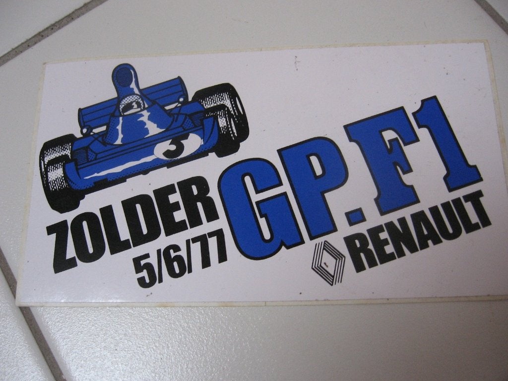 Sticker van Renault „Formule 1" 5/5/77., Ophalen of Verzenden, Nieuw, Auto's