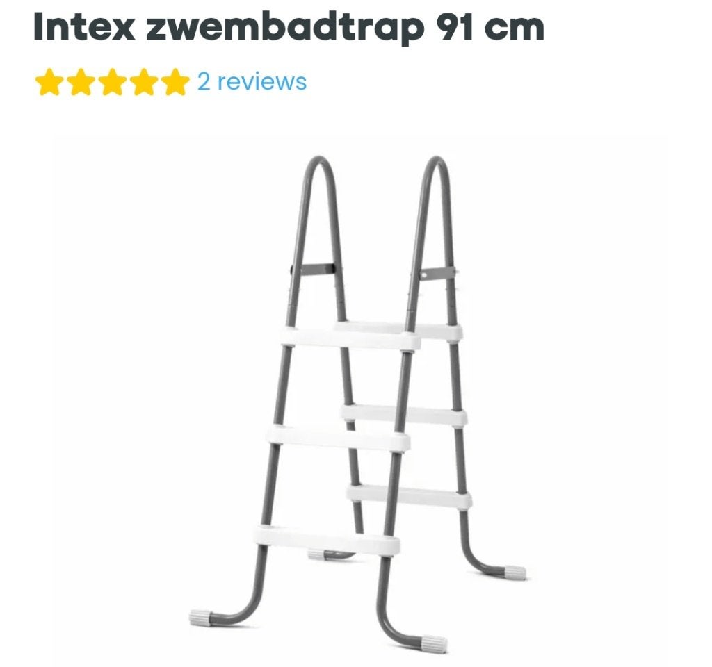 Zwembadtrap, Ophalen, Zo goed als nieuw, Ladder