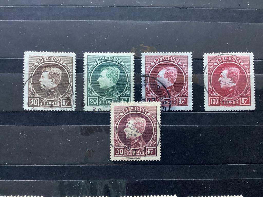 Gestempelde reeks Montenez Groot COB 289-292 en 291A, Postzegels en Munten, Verzenden, Gestempeld