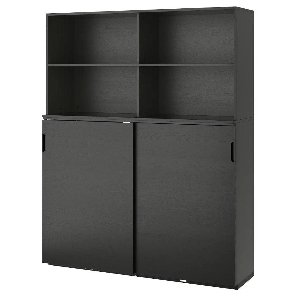 IKEA Galant bureelkast met schuifdeuren en bookshelf, 160 cm, 45 cm, Comme neuf, Enlèvement