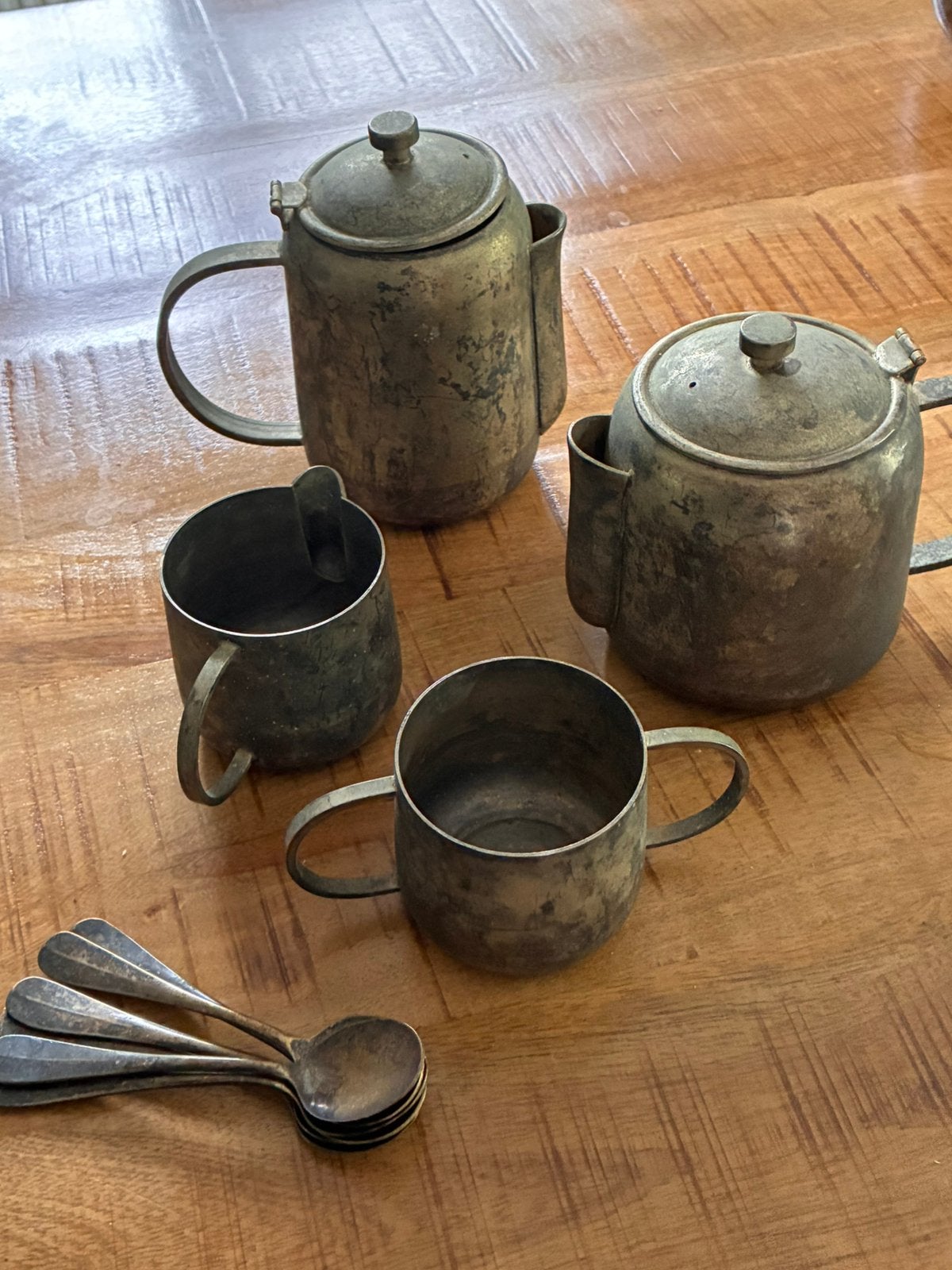 Oud hotelservies, zilver/verzilverd/brons, Antiquités & Art, Enlèvement
