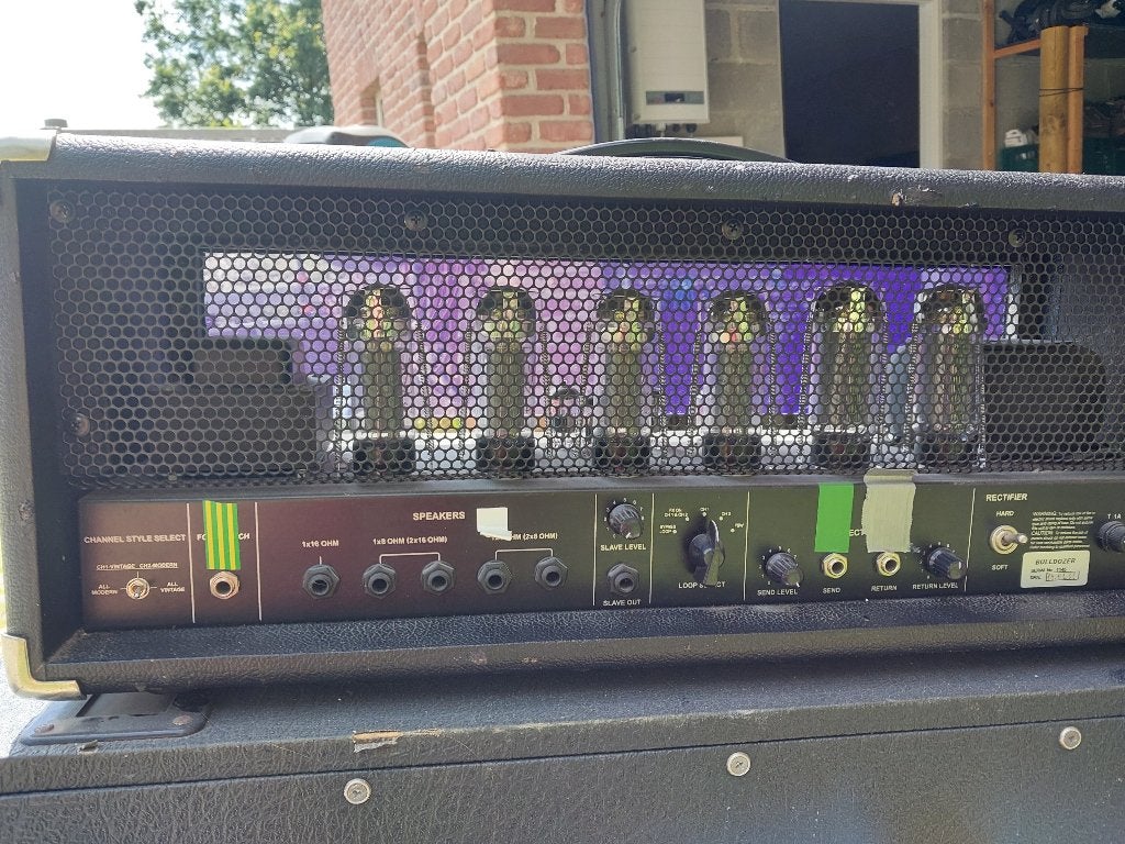 Yerasov / Fame Bulldozer ampli lampe 100w, Enlèvement, Utilisé, Guitare, 50 à 100 watts