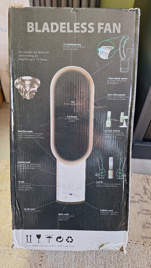 Bladloze torenventilator 16", Ophalen, Nieuw, Luchtbehandeling-accessoire
