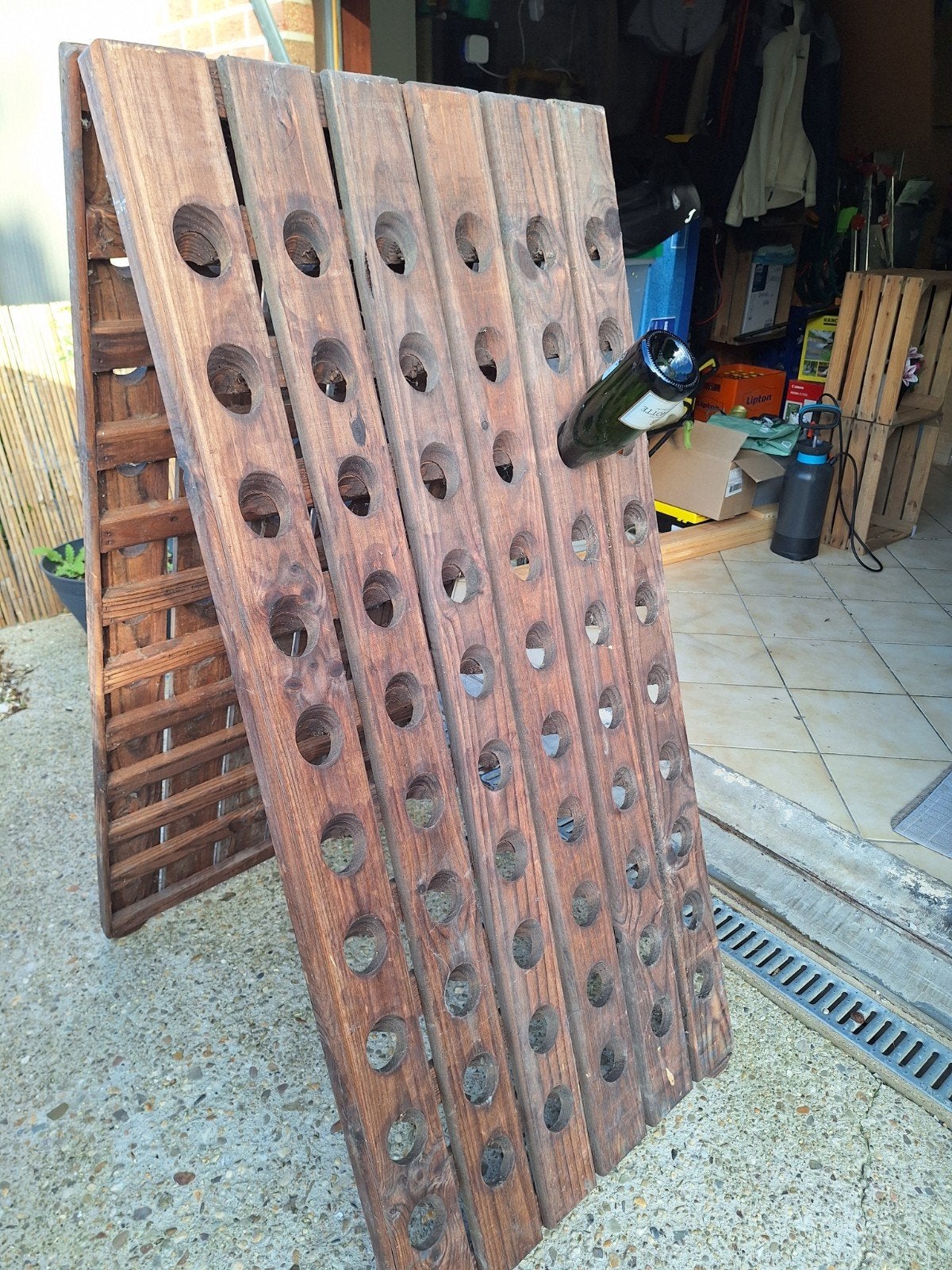 porte bouteille de qualité 120 bouteilles, 25 bouteilles ou plus, Enlèvement, Utilisé, 75 – 100
