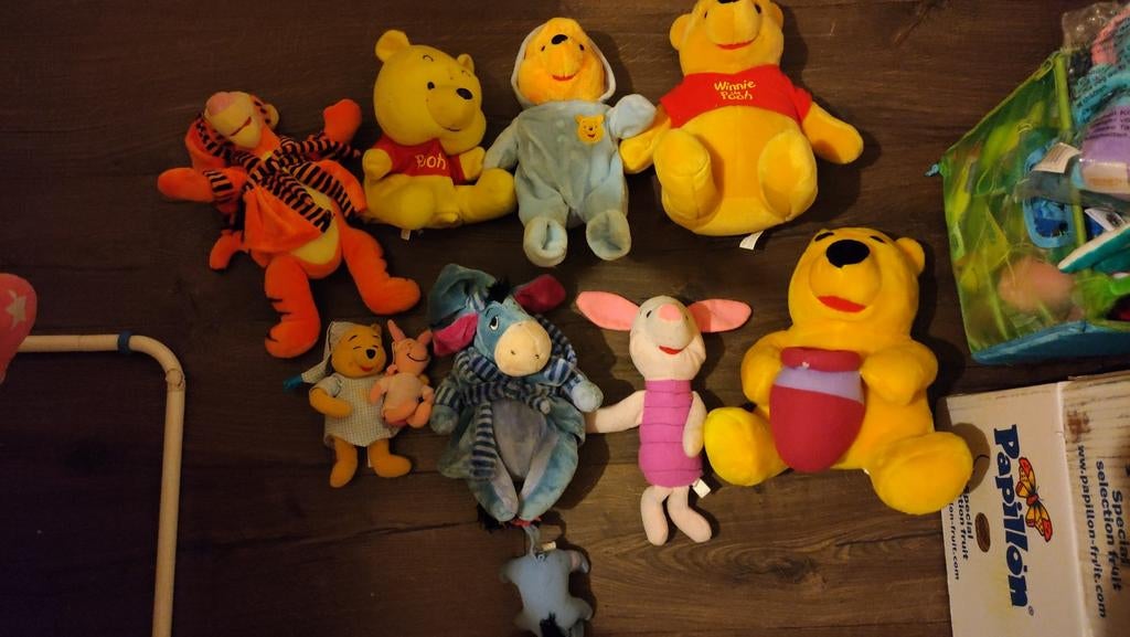 Verzameling Winny the Pooh en tijgertje knuffels, Kinderen en Baby's, Ophalen of Verzenden, Gebruikt