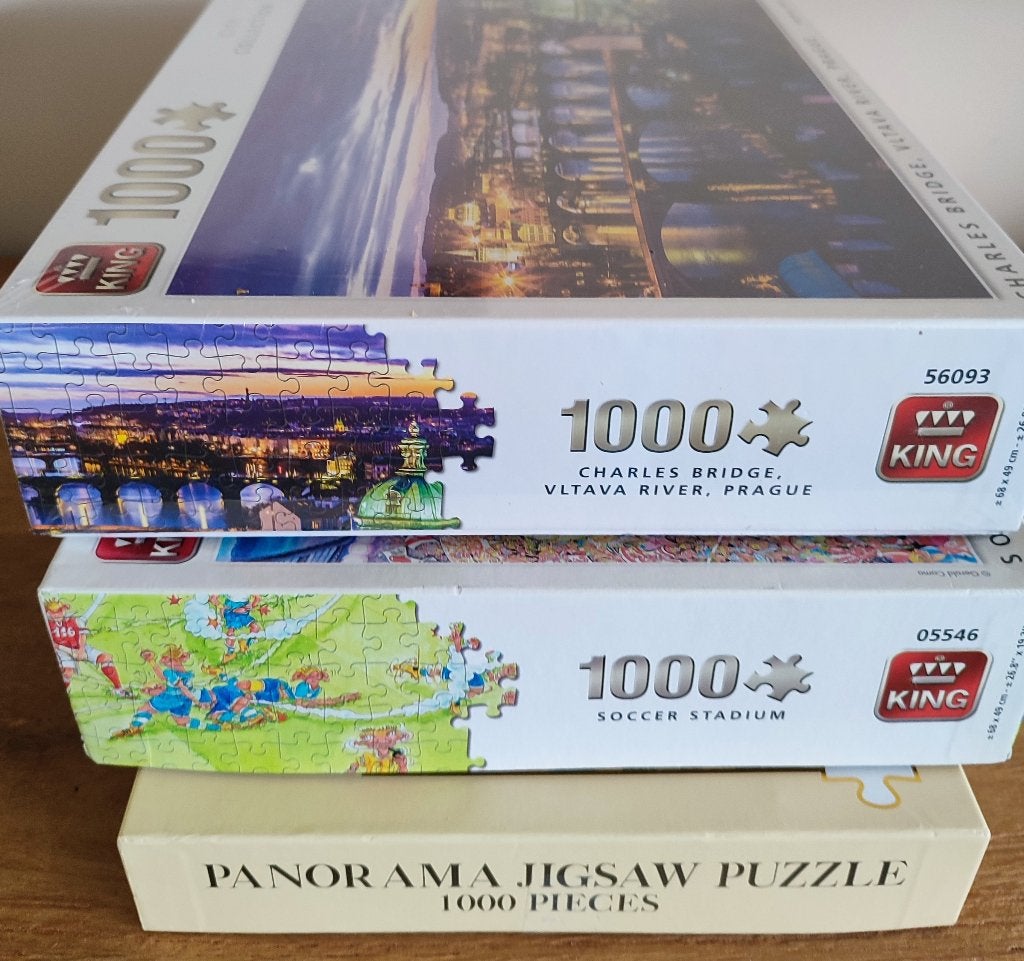 Puzzels 1000 stukjes. Ook apart verkrijgbaar, Ophalen of Verzenden, 500 t/m 1500 stukjes, Zo goed als nieuw, Legpuzzel