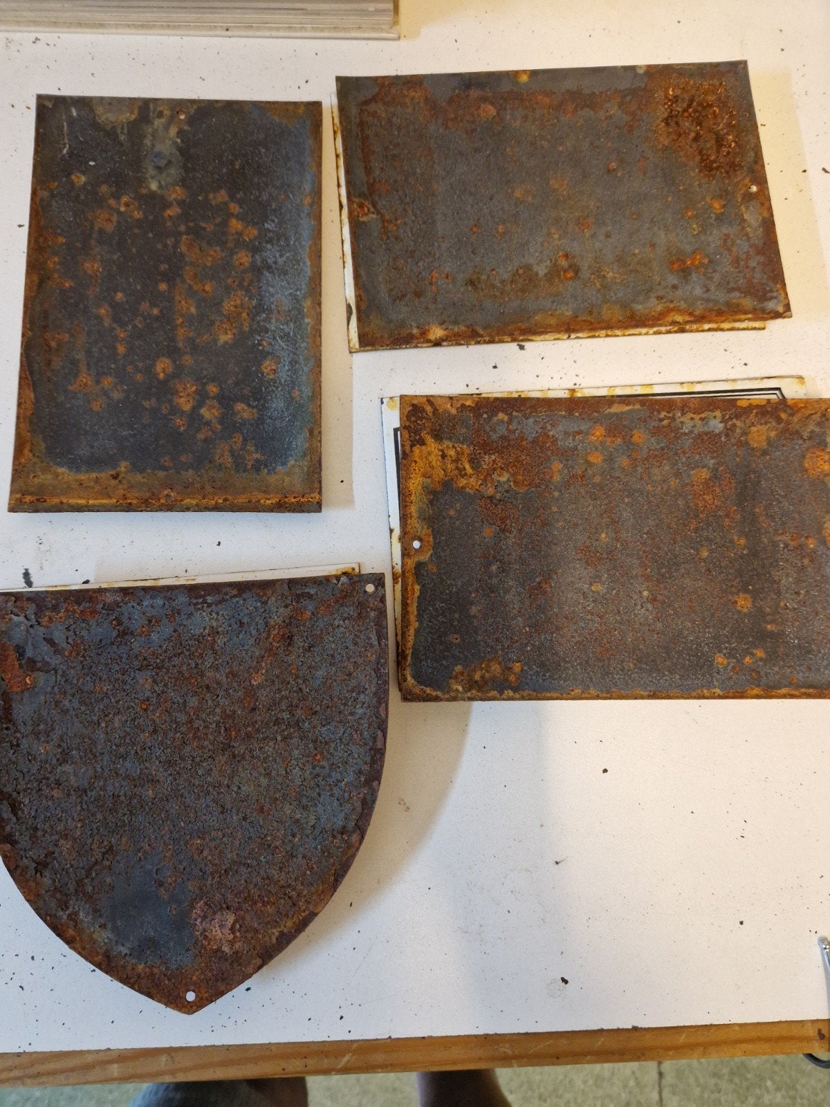 Duitse emaille bordjes stuk 50€ zie omschrijving, Ophalen of Verzenden