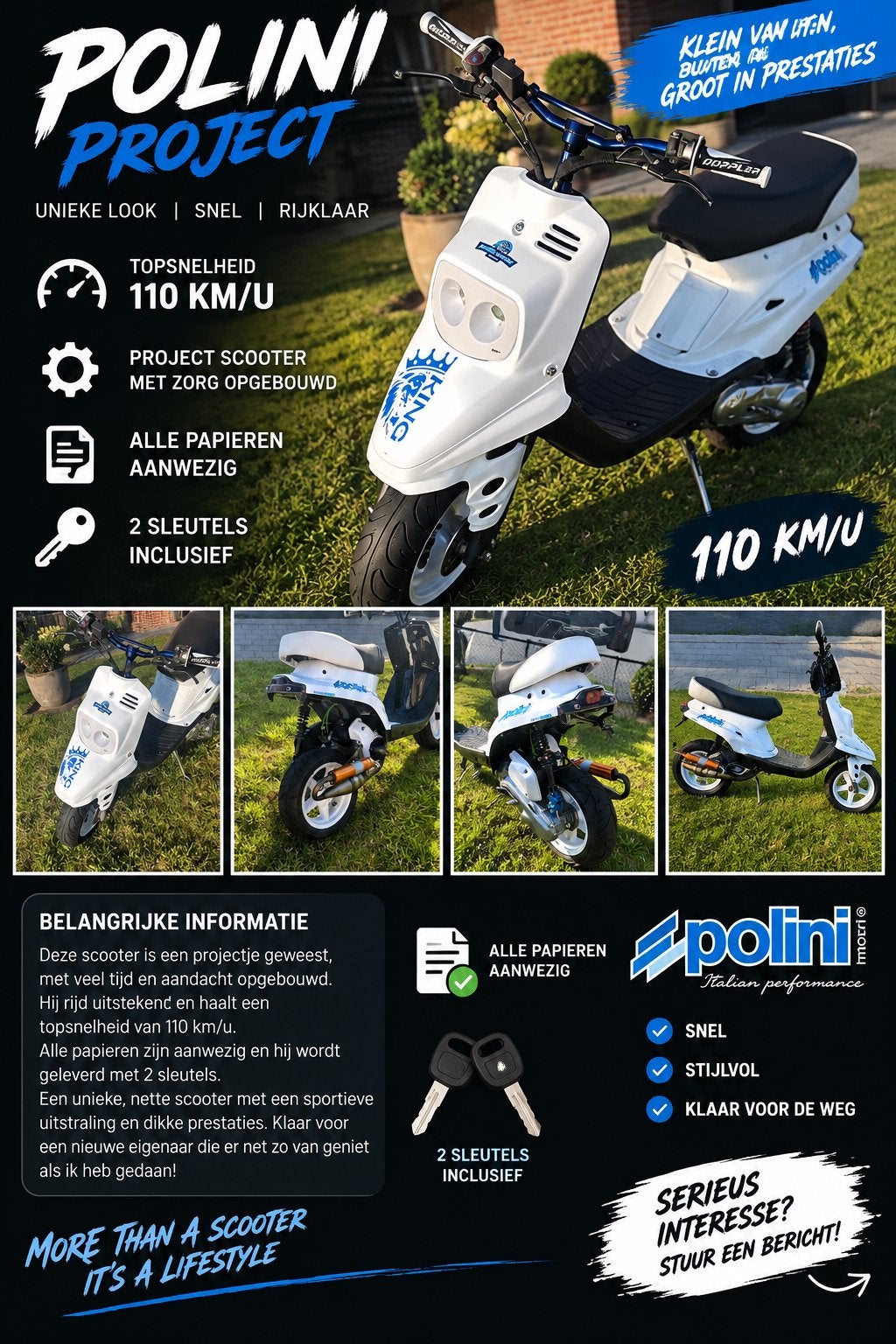 Mbk booster spirit, Enlèvement, Comme neuf, Classe A (25 km/h), Essence